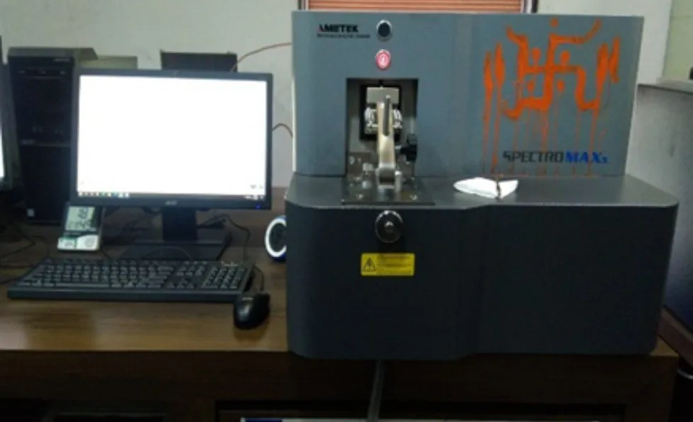 Spectrometer in the quality lab