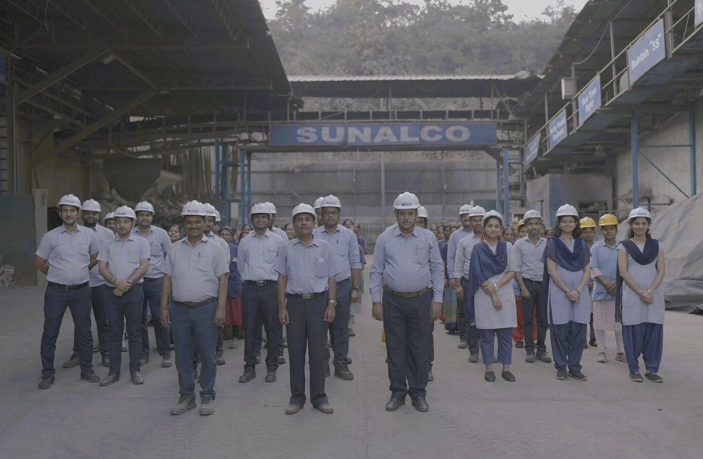 The Sunalco team at the plant