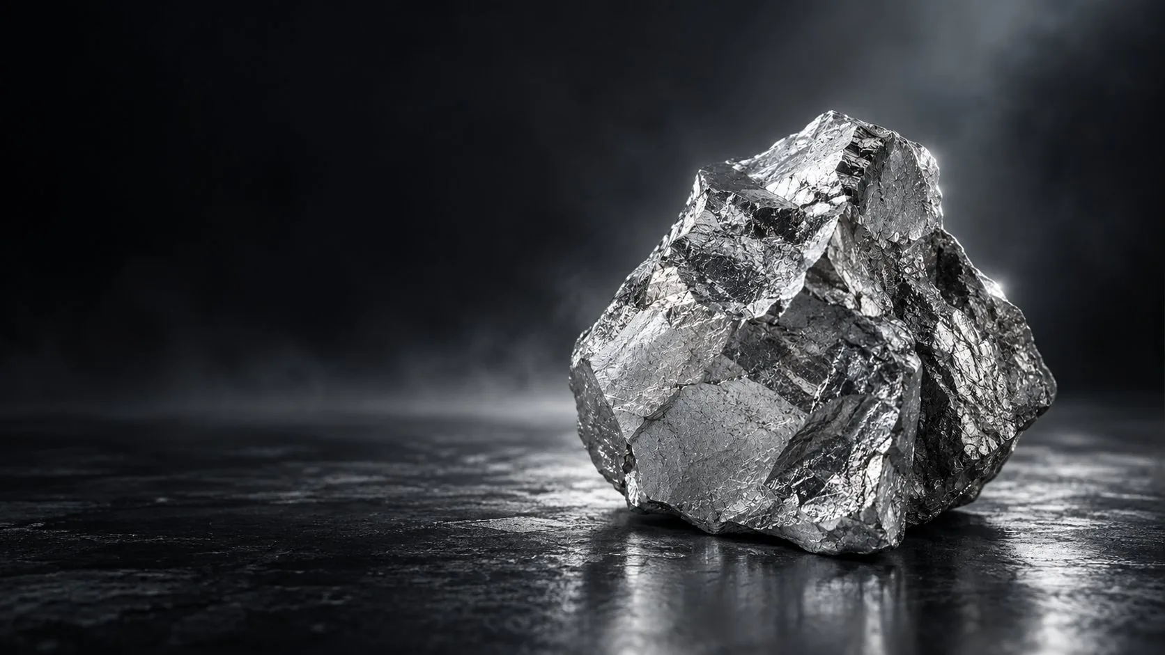 A block of aluminium